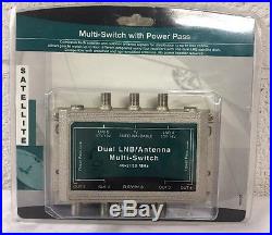 NEW Recoton Satellite DSV95A Dual LNB/Antenna Multi-Switch with Power Pass