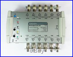 New Aerial Vision V5-512 Multiswitch TV coax coaxial Satellite UK Seller