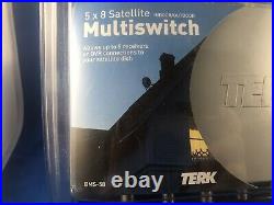 New Terk Bms-58 Multiswitch 5x8 Satellite Indoor / Outdoor 8 Receivers Diplexer