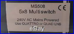 Optima MS508 Satellite Multiswitch 5x8 Mains Powered