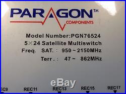 Paragon Components Pgn76524 5 X 24 Way Satellite Multiswitch