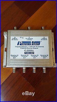 Perfect Vision Multi Switch Satellite Receiver Splitter Model PVMS-4EP
