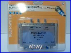 Philips 3x4 Multi-Switch with Powerpass Digital Video TV Cable Satellite New