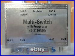 Philips 3x4 Multi-Switch with Powerpass Digital Video TV Cable Satellite New