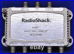 Radio Shack Passive Multi-Switch Satellite 4 Way Switch 16-2571
