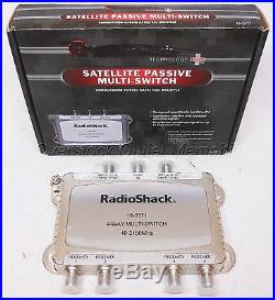 RadioShack #16-2571 Satellite Passive Multi-Switch 3-In/4-Out for DirecTV