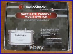 RadioShack Satellite Passive Multi-Switch 3-In/4-Out DirecTV Dual-LNB #16-2571
