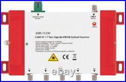SSR-15CW 4 Sat-If +1 Terr. Signals CWDM Optical Receiver Satellite TV Receiver