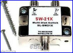 SW21 SATELLITE SWITCH SW21X For DISH NETWORK BELL LNB HD MULTISWITCH TV 110 119