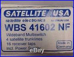 Satellite USA WBS41602NF, Wide Band Ka/Ku, 4x16 Satellite Multiswitch, DirecTV