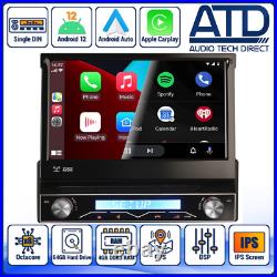 Single Din Car Radio Android Auto Wireless CarPlay BT DSP Flip-Out 7 A85PRO-88U