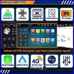 Single Din Car Radio Android Auto Wireless CarPlay BT DSP Flip-Out 7 A85PRO-88U