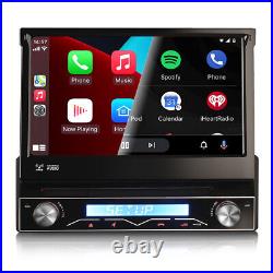 Single Din Car Radio Android Auto Wireless CarPlay BT DSP Flip-Out 7 A85PRO-88U