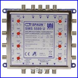 Spaun SMS 5589 U 2x Satellite System Cascade Multi-switch for 4x SAT IF Signals