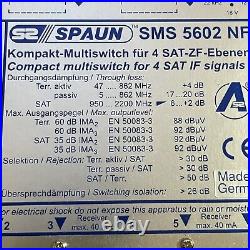 Spaun SMS 5602 NF Compact Multiswitch for 4 SAT IF Signals 6 Receiver Germany