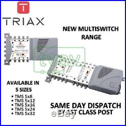 TRIAX New ECO Multiswitch Range TMS 5 x 12 Satellite Multiswitch