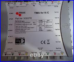 The TRIAX TMS 9 x 16 C is a cascade multiswitch designed for distributing satell