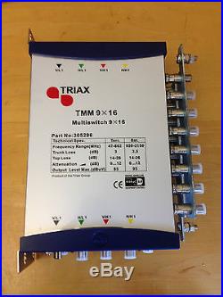 Triax Satellite Multiswitch TMM 9 X 16 P/N 305296 Inc VAT and Free Delivery