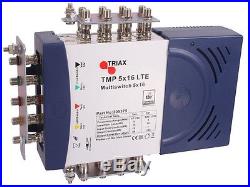 Triax TMP LTE 5 x 16 Satellite & Terrestrial Multiswitch Use Quattro LNB