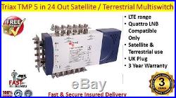Triax TMP LTE 5 x 24 Satellite & Terrestrial Multiswitch Use Quattro LNB