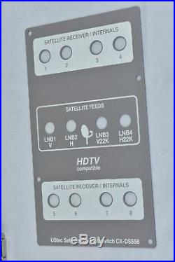 UStec CX-DSS58 Hi-Def Multi Switch Legrand 5x8 Multiswitch Satellite HDTV NEW