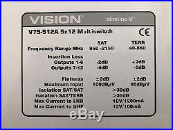 Vision V75-512A 5x12 Satellite / Terrestrial Multi Switch