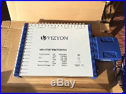 Vizyon 17/16 Satellite Multiswitch with Four Quattro LNB 17 input 16 output