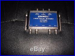Zinwell Satellite Multi Switch NEW HQ-41317 3 inputs 4 outputs LNB 40-2150 Mhz